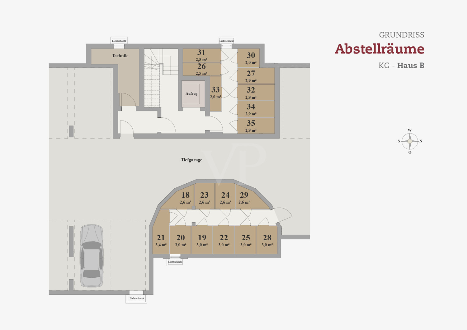 Abstellräume Haus B