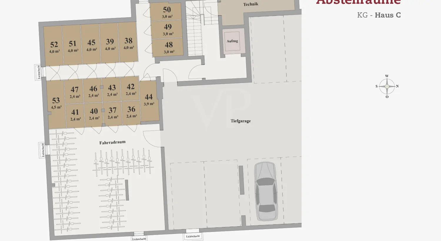 Abstellräume Haus C