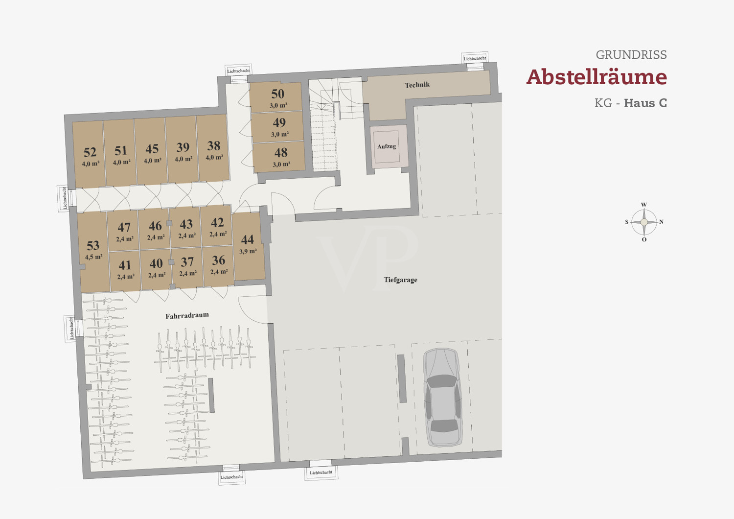 Abstellräume Haus C
