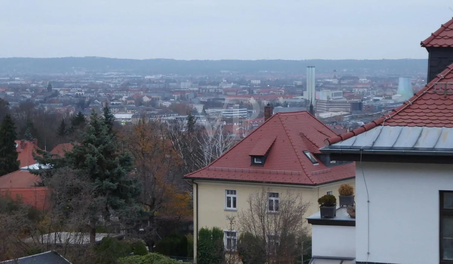 Ausblick ins Stadtzentrum