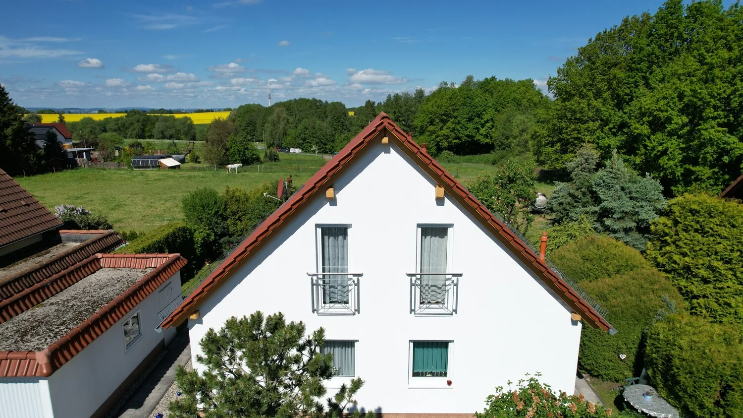 Blick auf die Immobilie