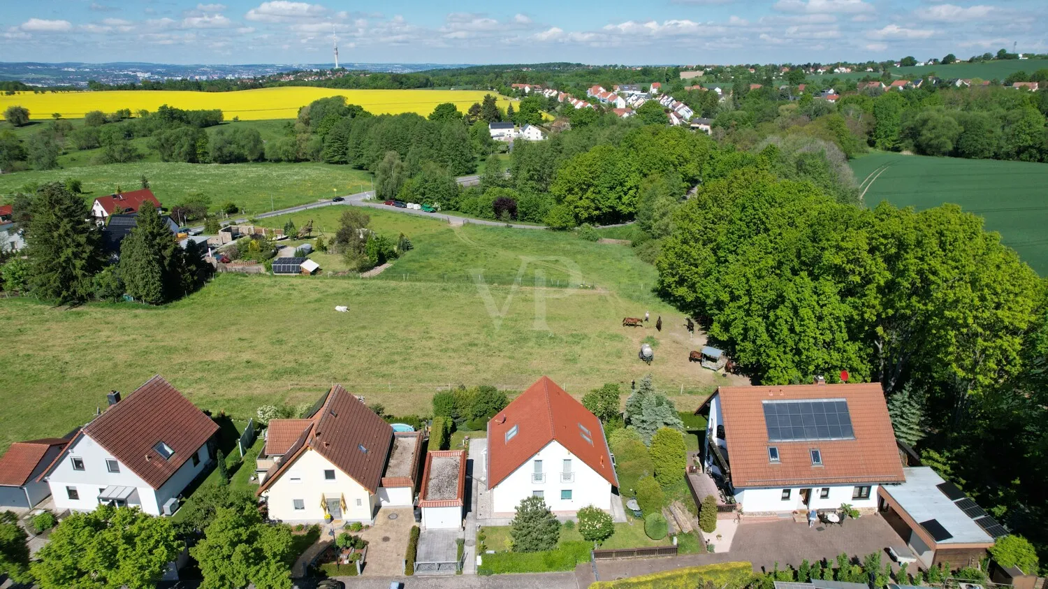 Blick übers Feld