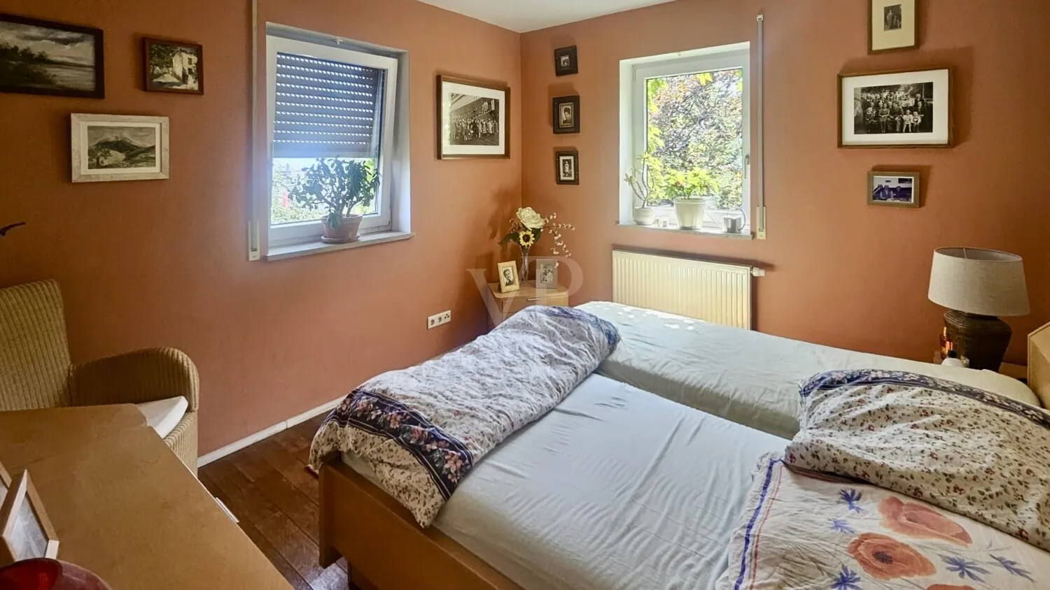 Schlafzimmer mit Blick