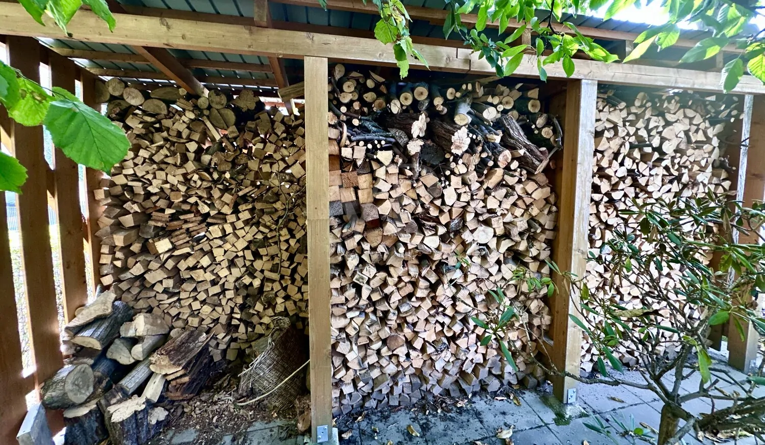 inkl. vielem Holz vor der Hütte