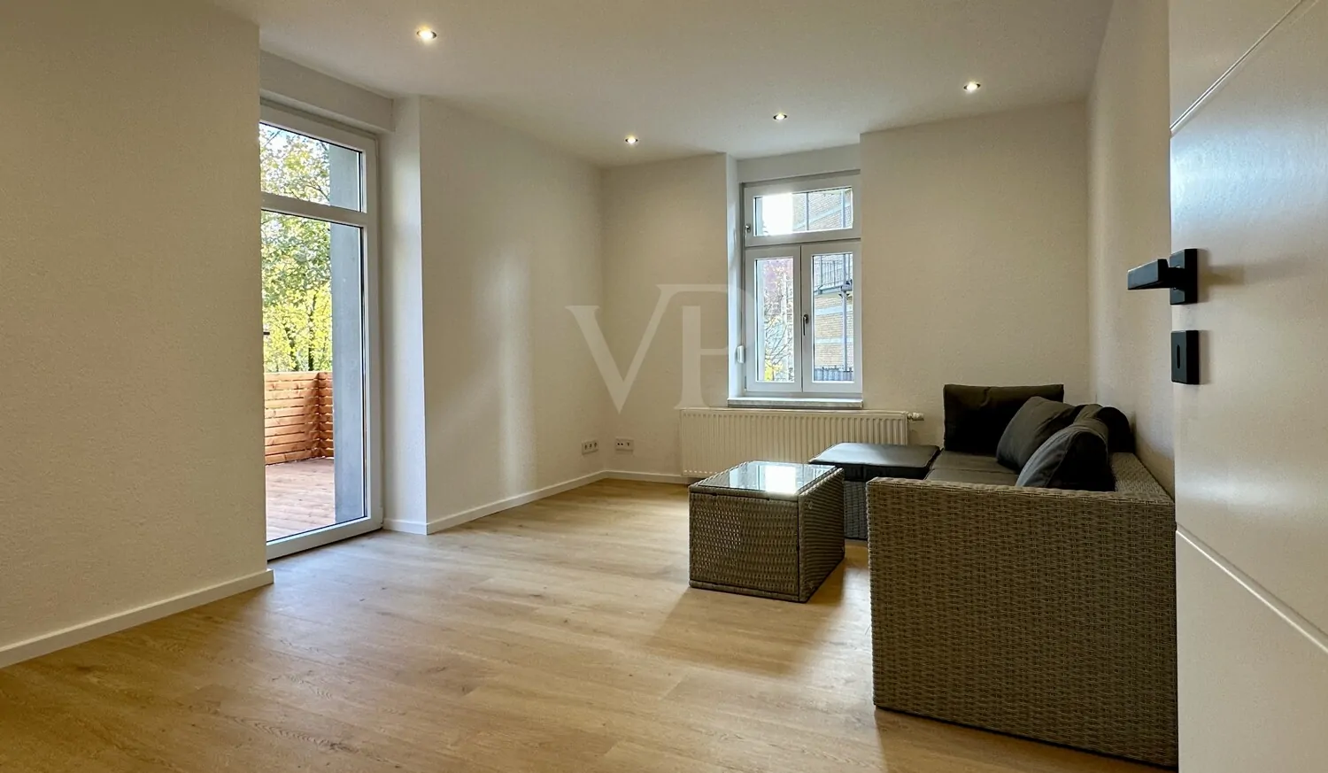 Blick ins Wohnzimmer