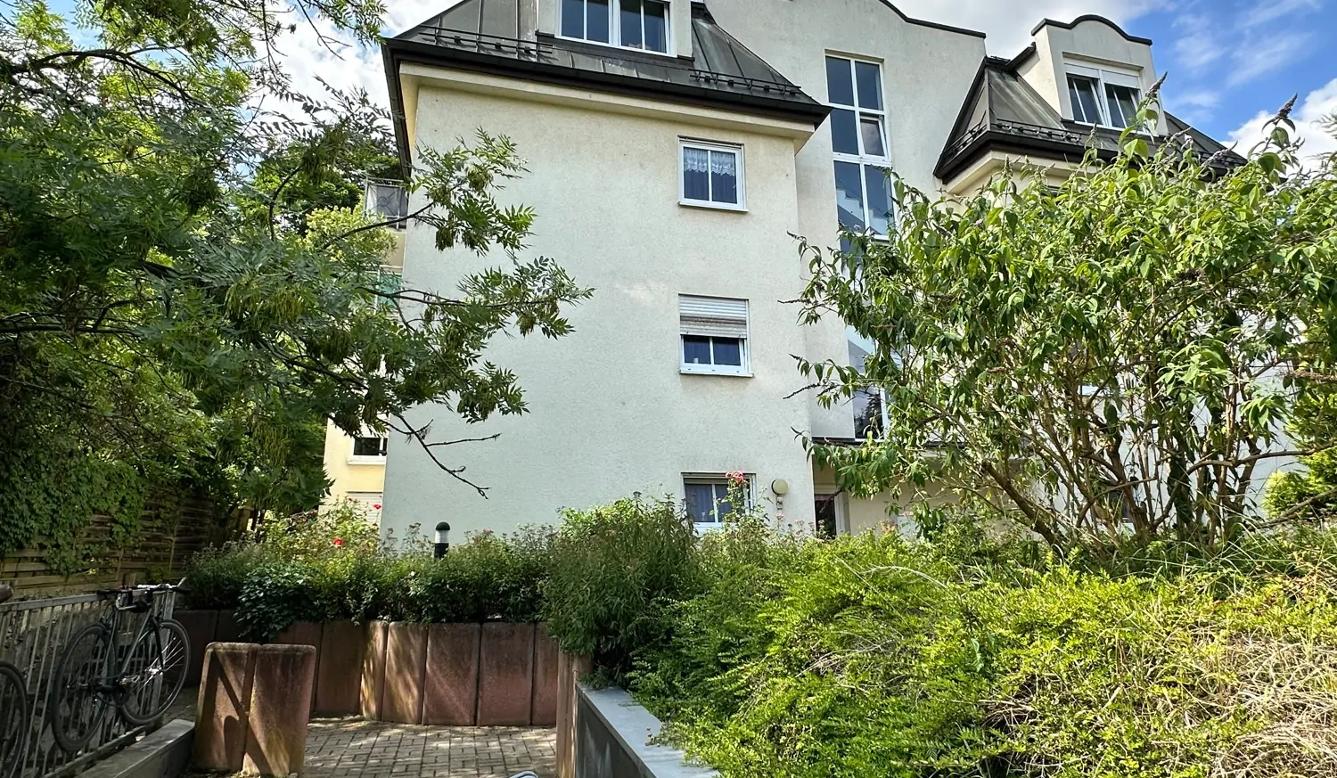 Rückansicht des Hauses