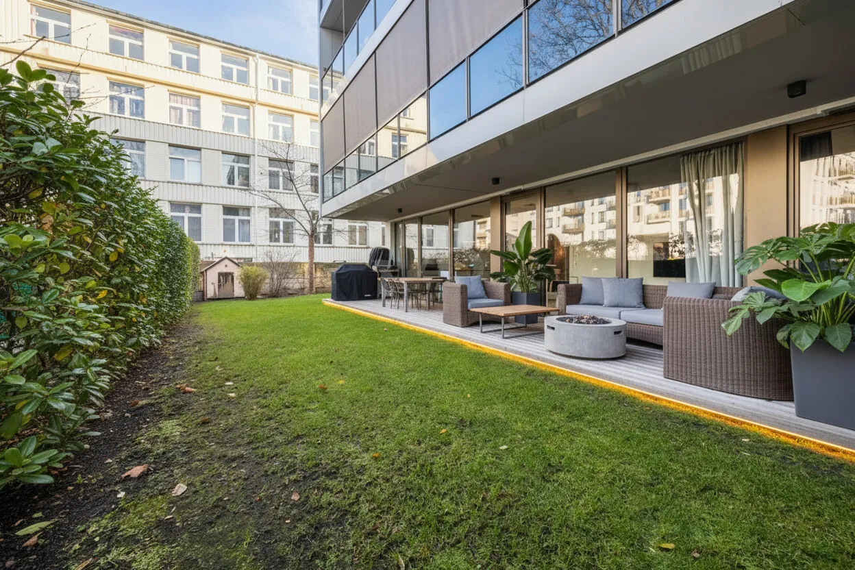 Eigener Garten mit Terrasse
