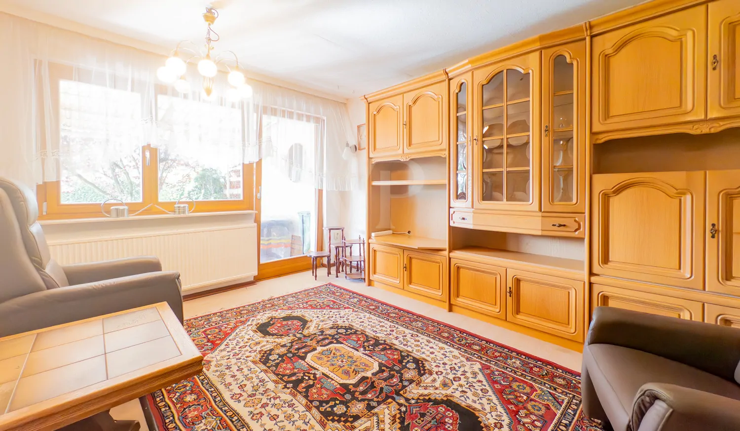 Wohnzimmer mit Terrassenzugang