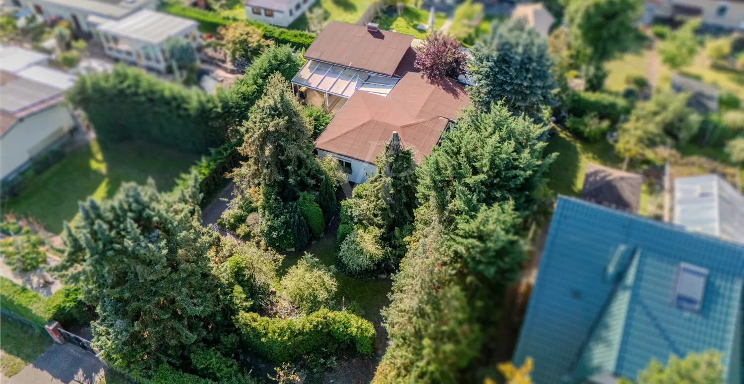 Hausansicht Vogelperspektive