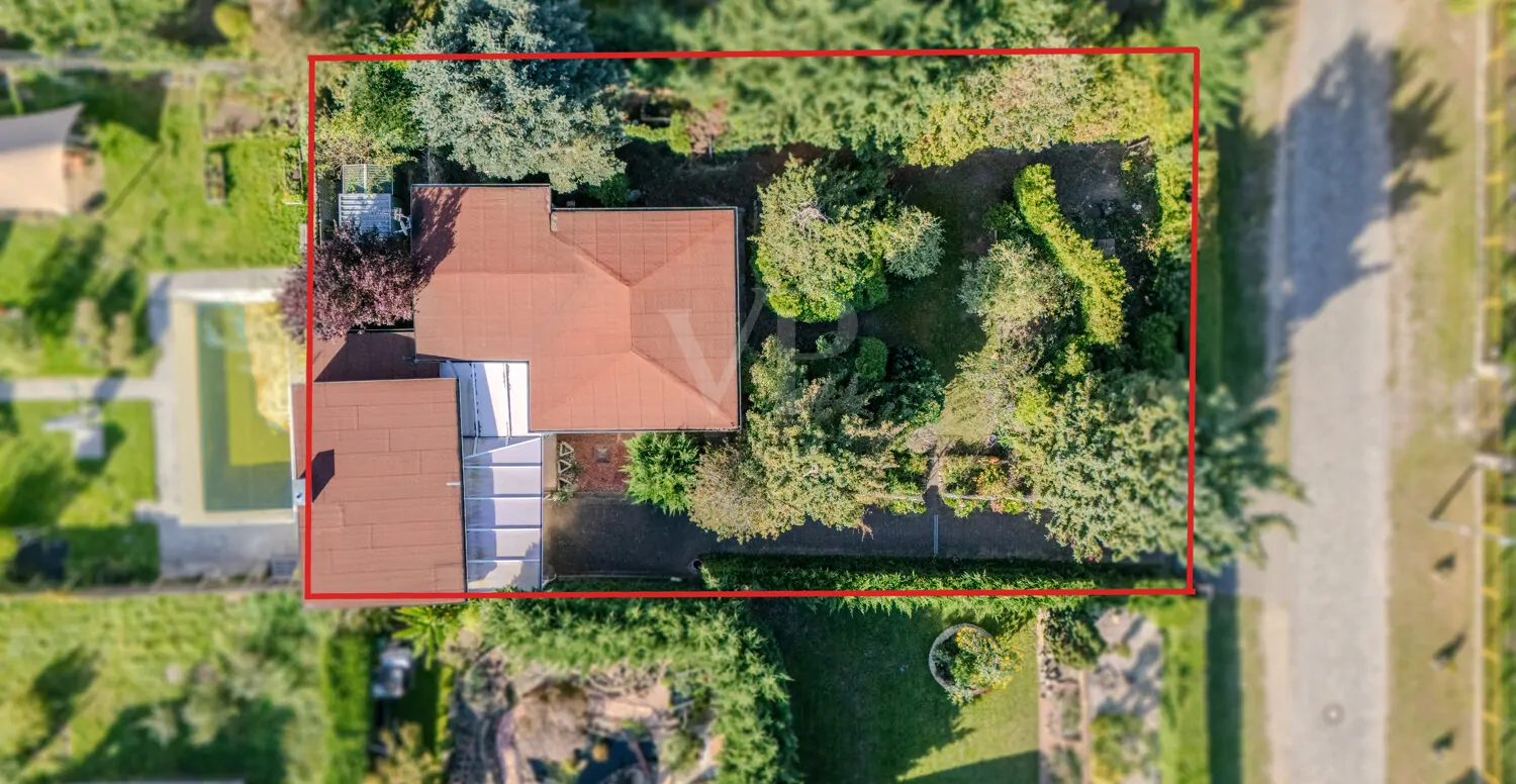 Hausansicht Vogelperspektive