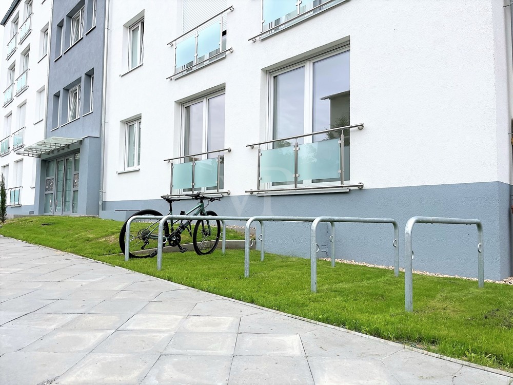 Fahrradständer am Hauseingang
