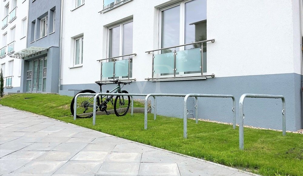Fahrradständer am Hauseingang