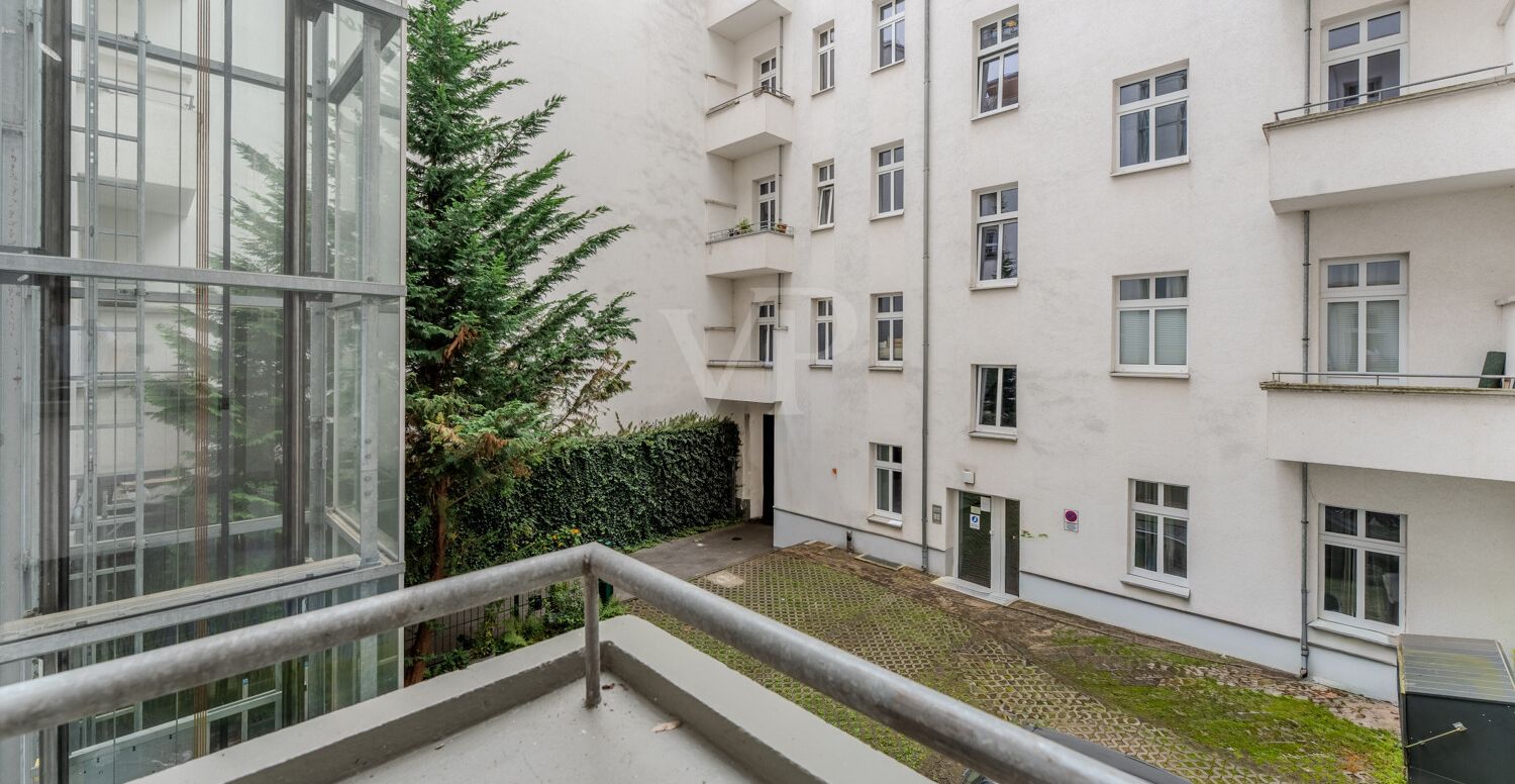 Blick vom Balkon