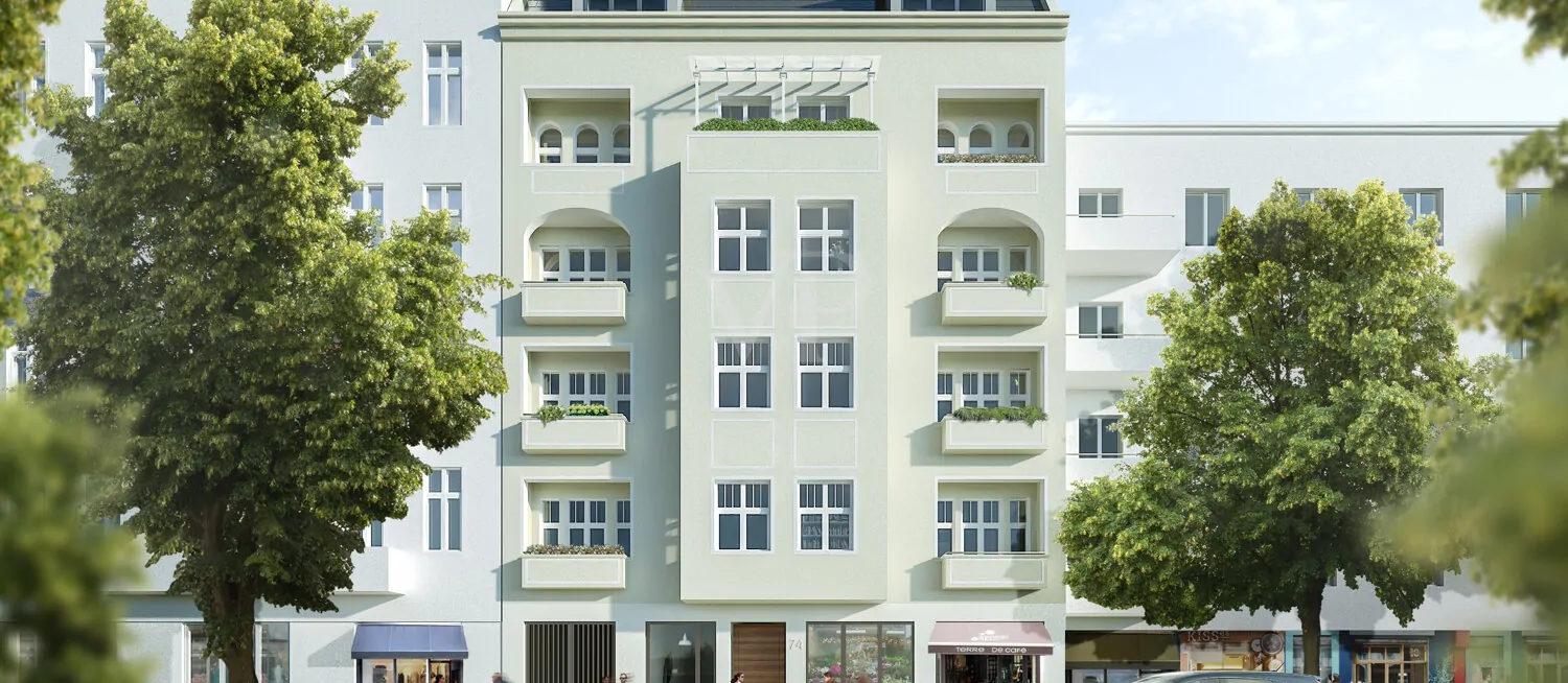 straßenseitige Ansicht aus dem Planungsentwurf