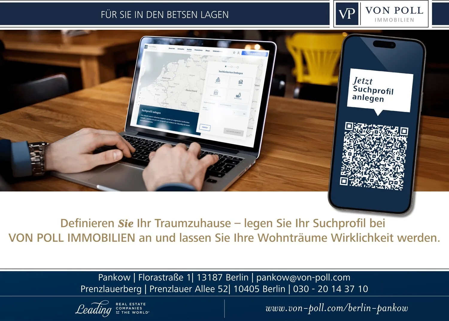 Erstellen sie noch heute Ihr Immobiliensuchprofil