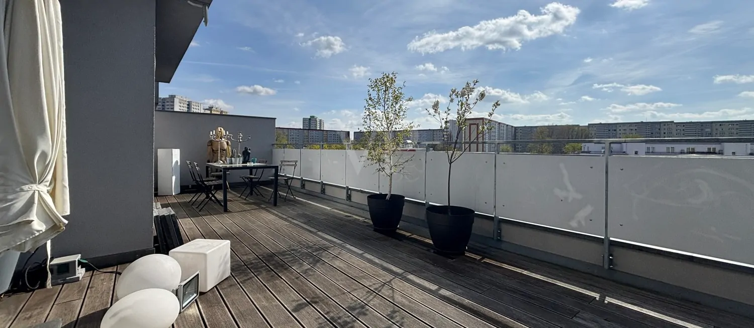 freier Blick von der Terrasse