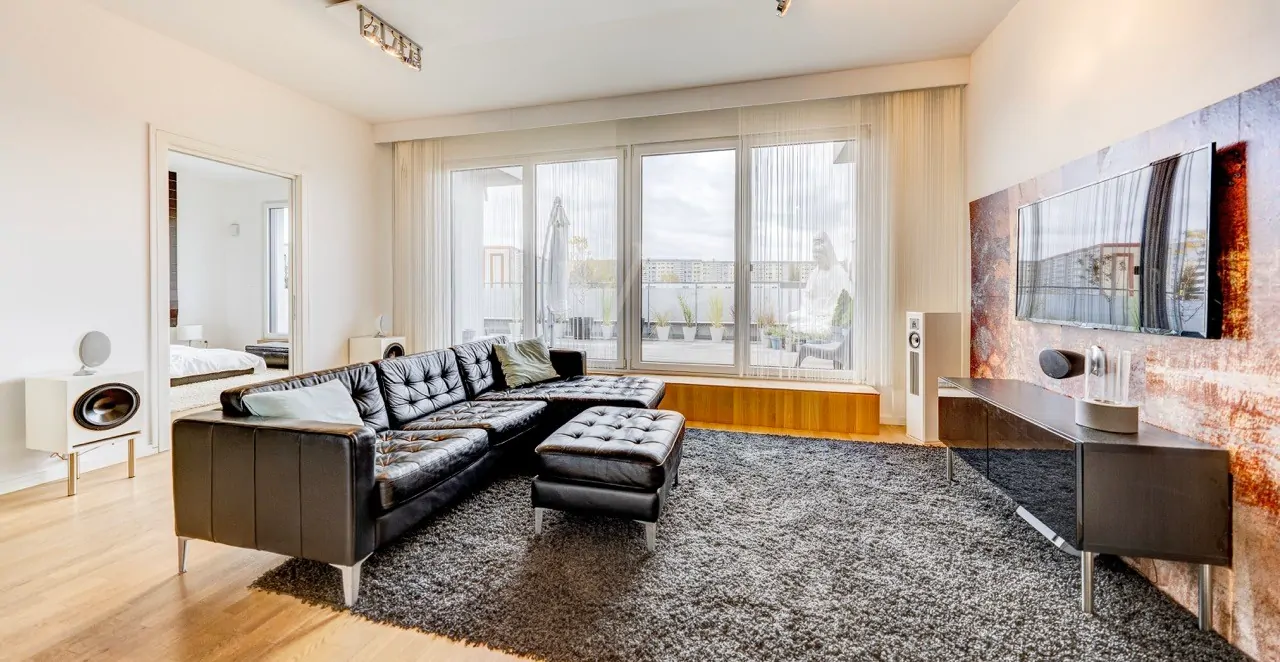 Licht durchfluteter Wohnbereich