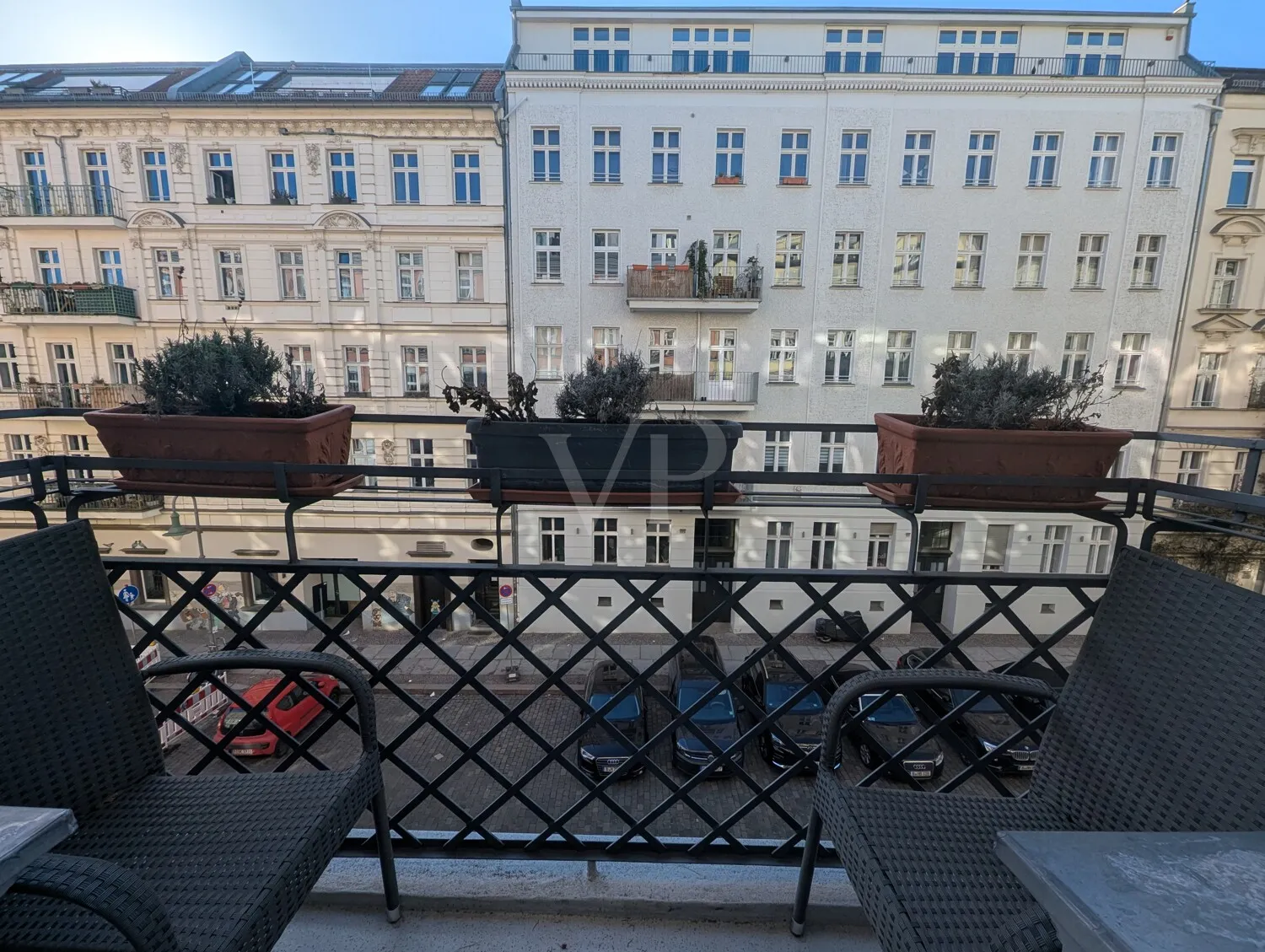 Blick vom Balkon