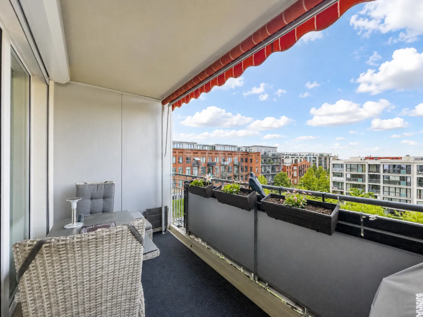 Blick vom Balkon
