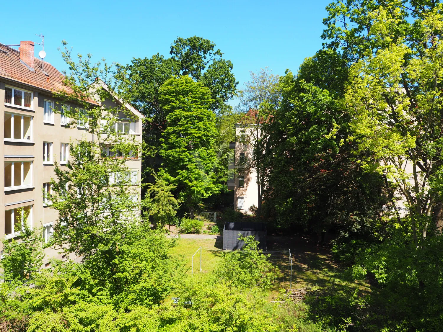 Blick vom Balkon