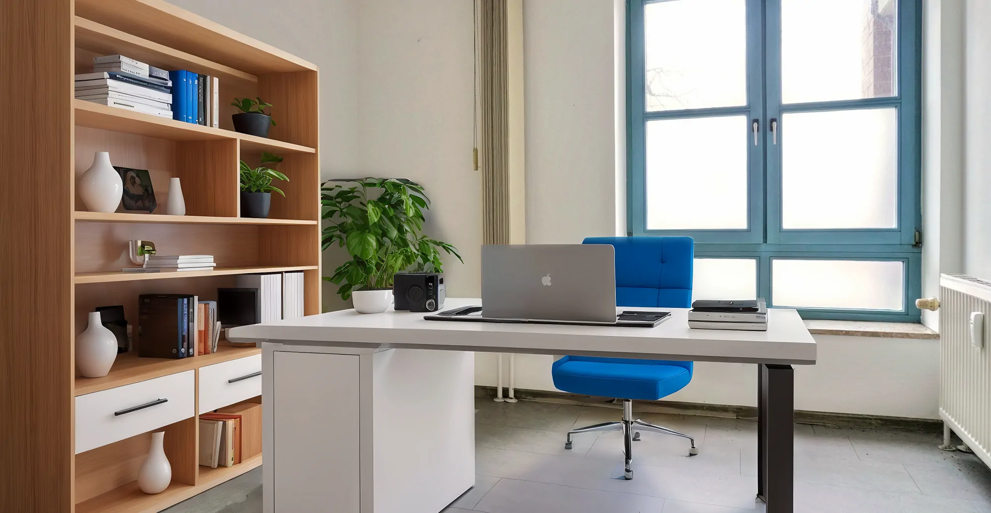 .Büroraum KI animiert