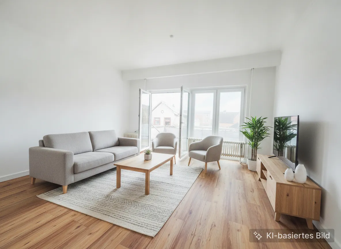 .Wohnzimmer Wohnung Hofseite Neu