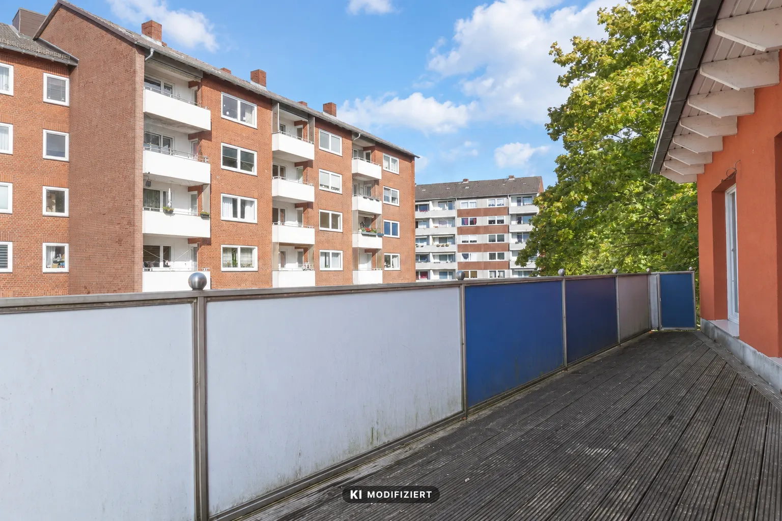 Blick von der Dachterrasse