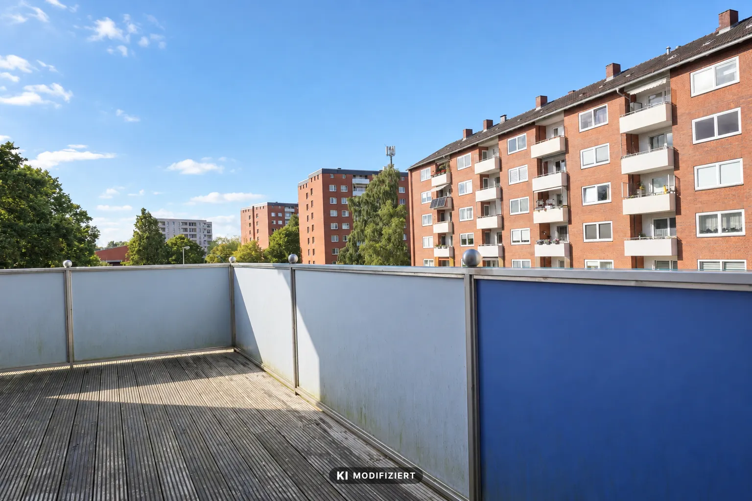 .Blick von der Dachterrasse