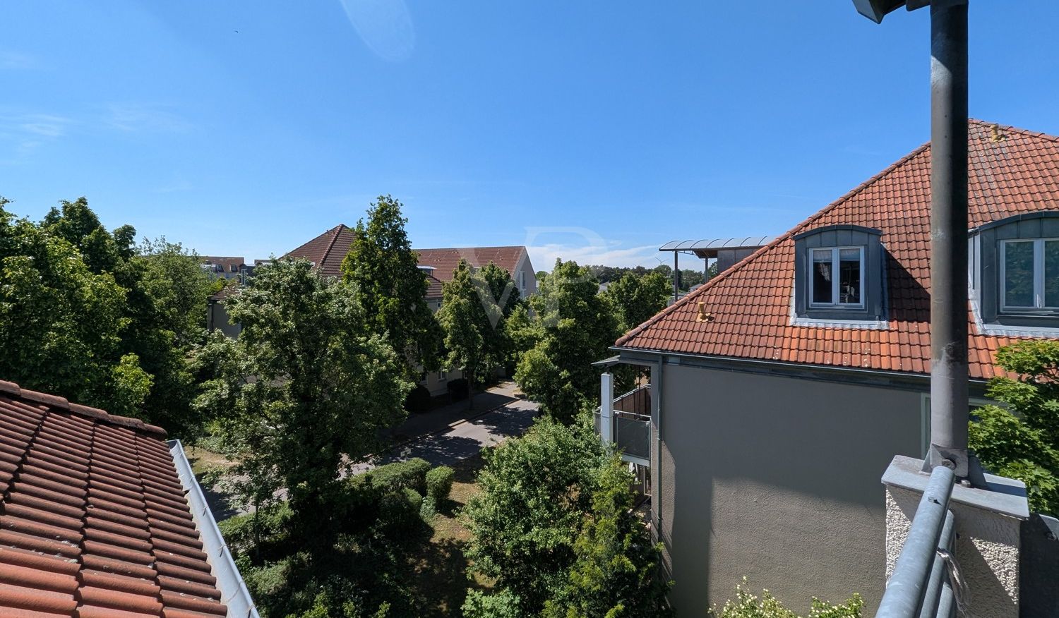 Blick vom Balkon
