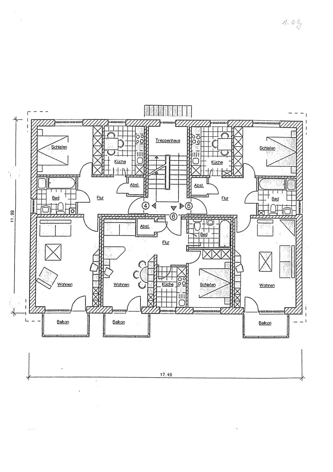 Grundriss Obergeschoss