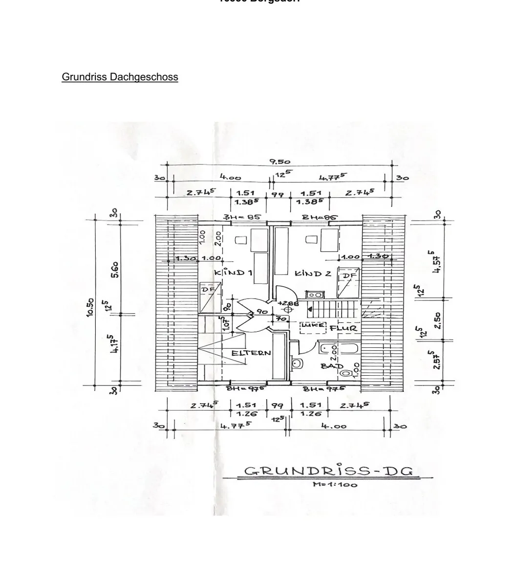 Grundriss Dachgeschoss