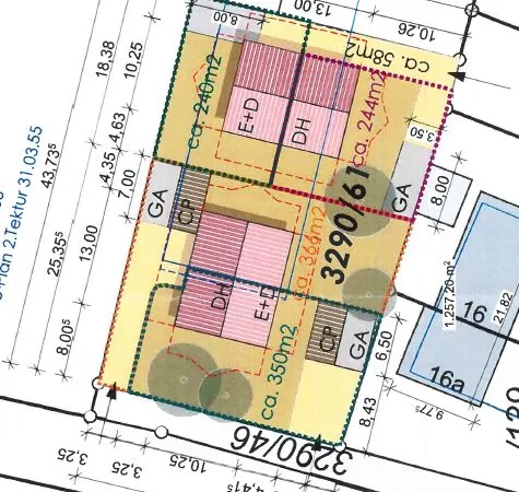 Planung 2 Doppelhäuse