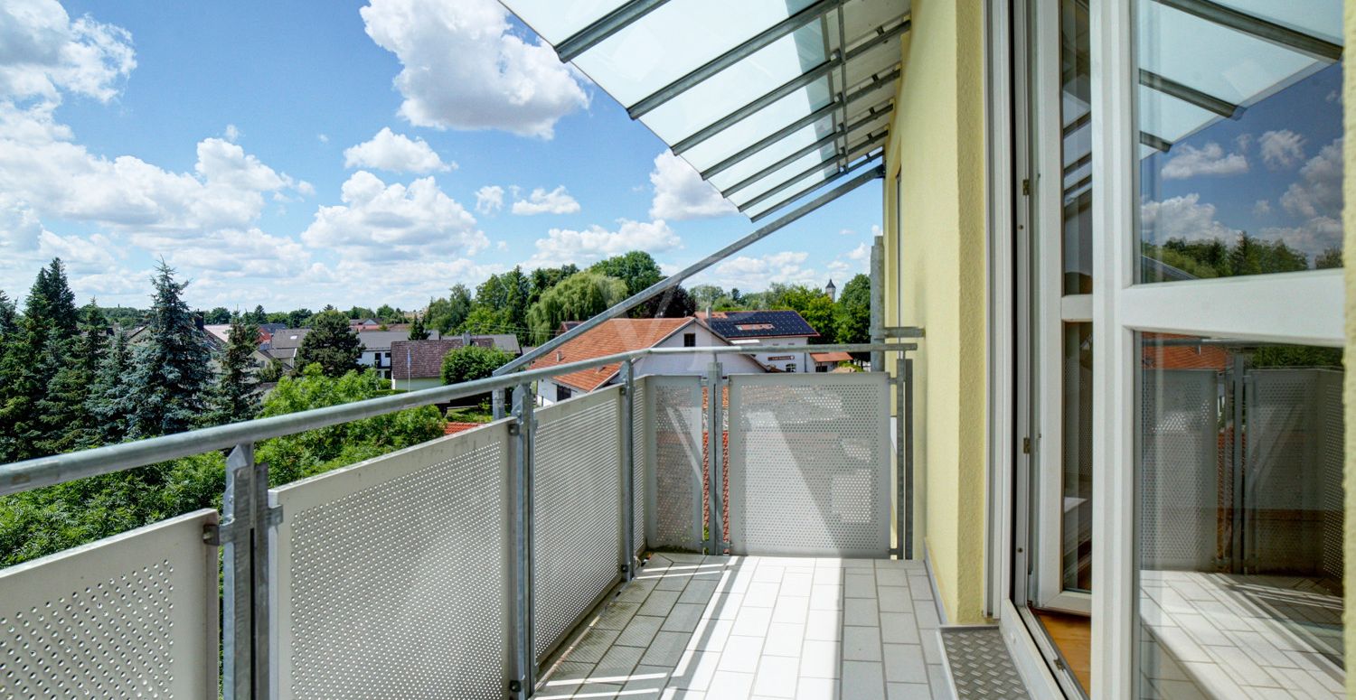 Balkon angrenzend an Schlafzimmer