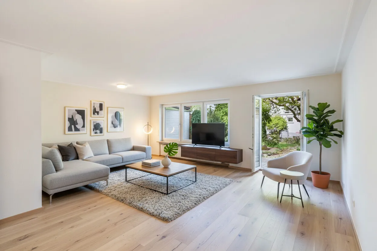 Wohnzimmer KI Möblierungsvorschlag