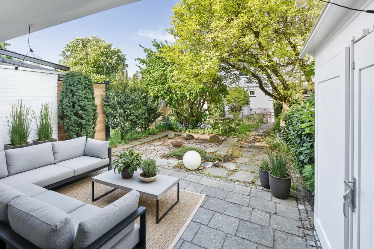 Terrasse KI Möblierungsvorschlag