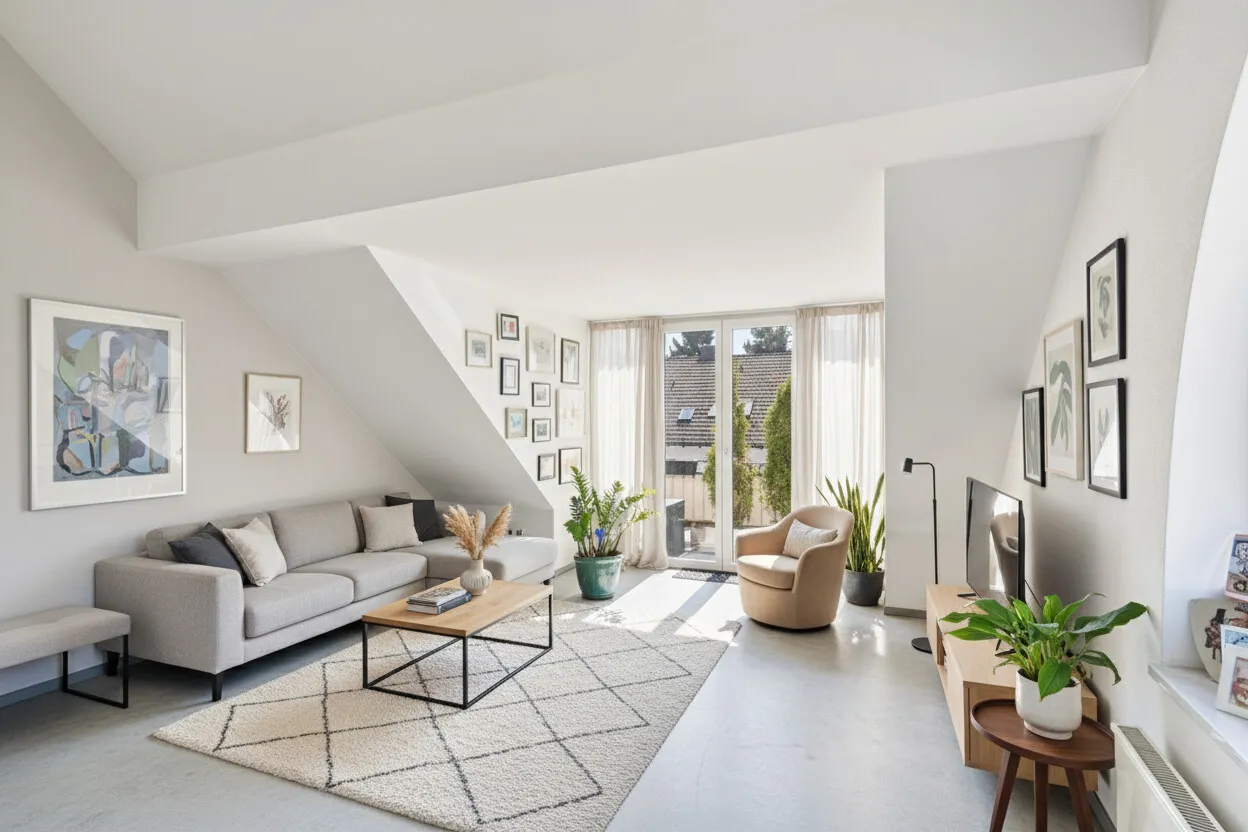 Wohnzimmer Möblierung KI Inspo