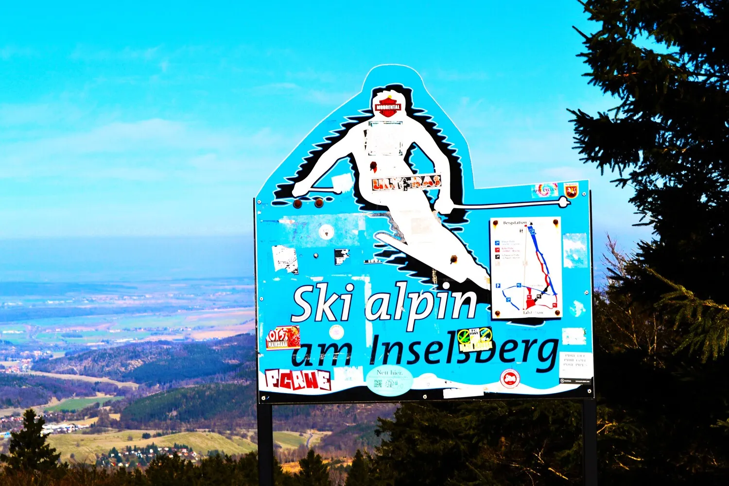 Ski-Piste auf dem Inselsberg