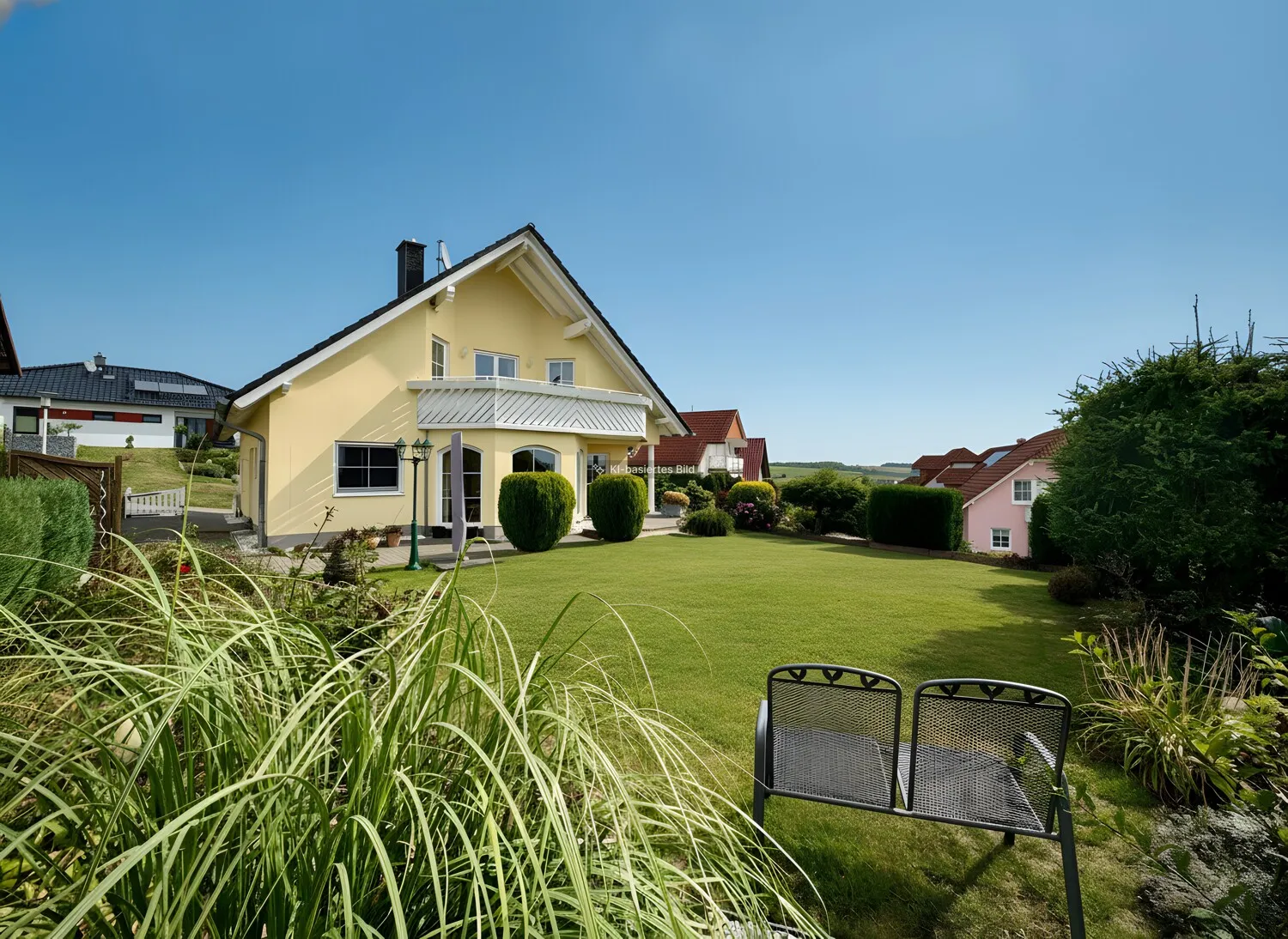 Titelbild Ansicht vom schönen Garten