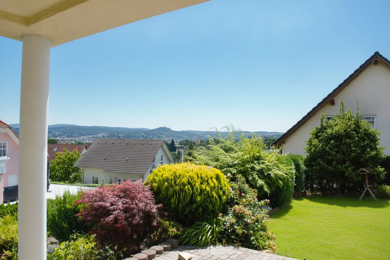 Ausblick von der Terrasse