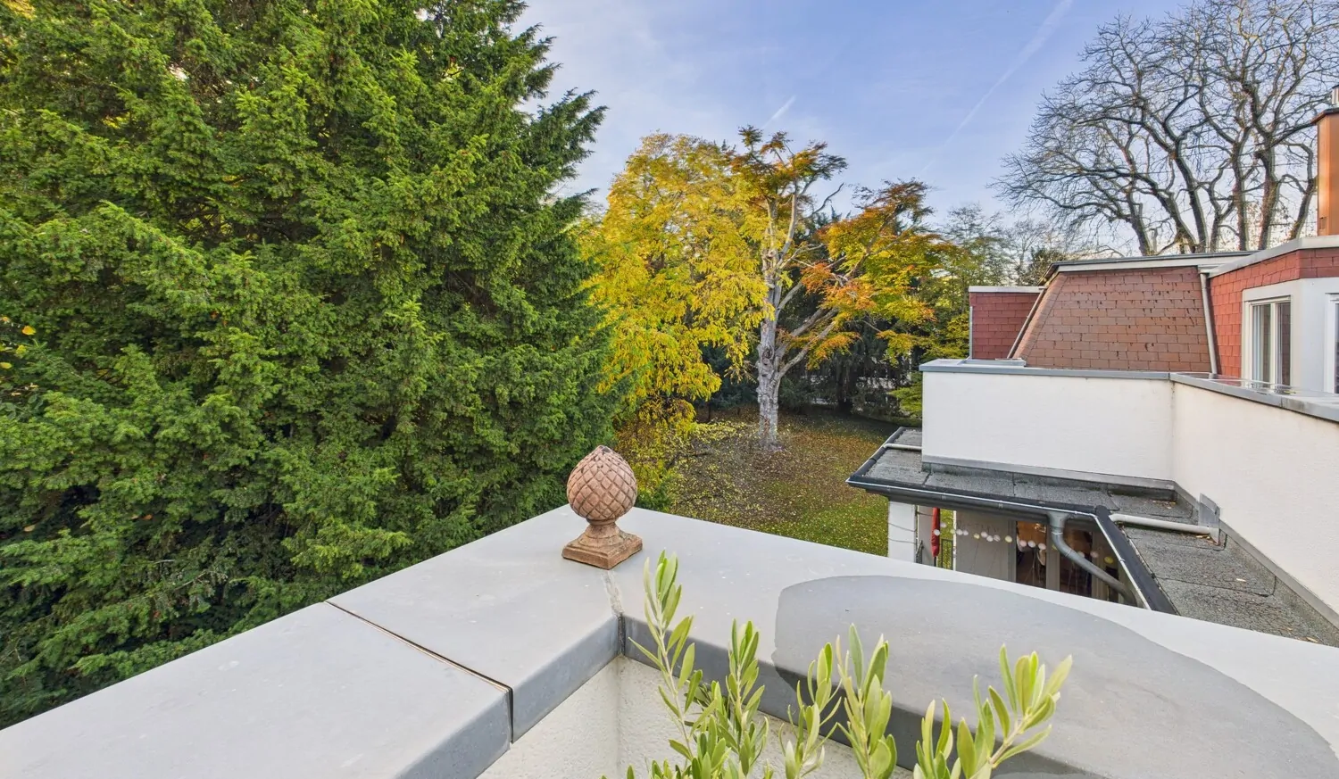 Blick von der Dachterrasse