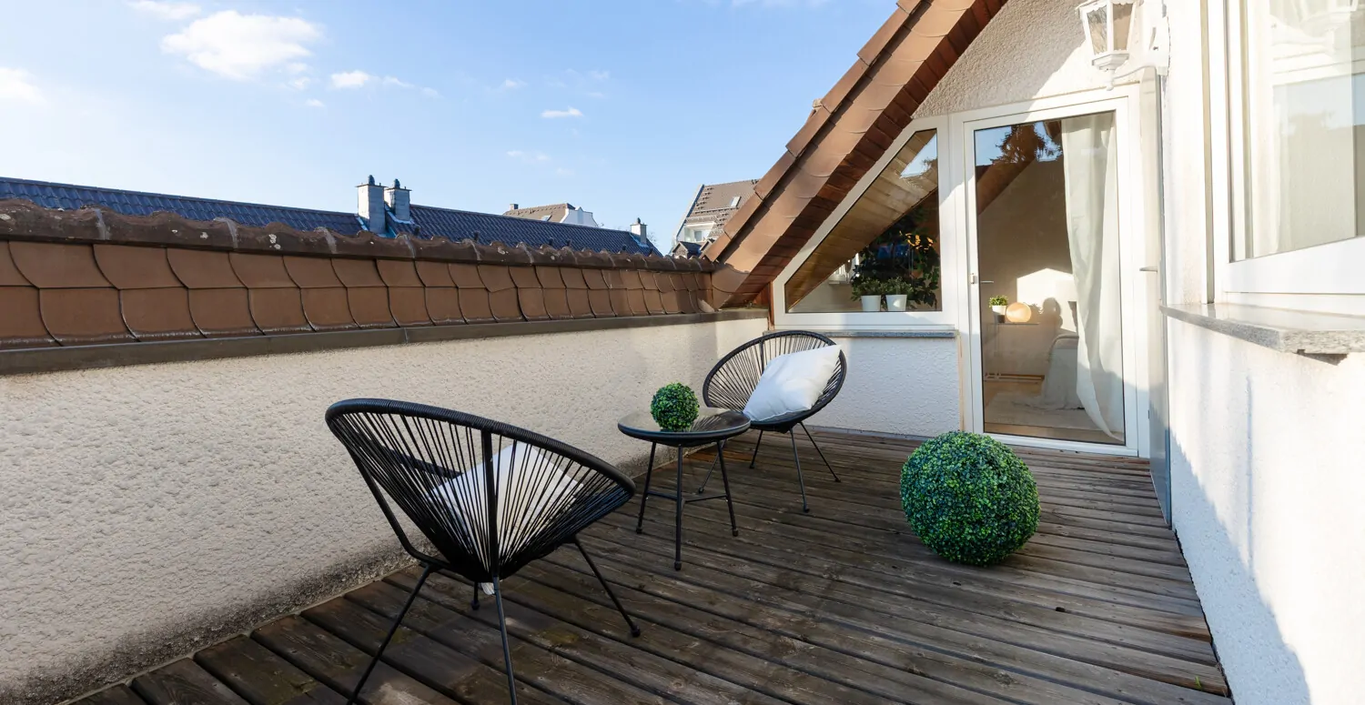 Dachterrasse mit tollem Blick