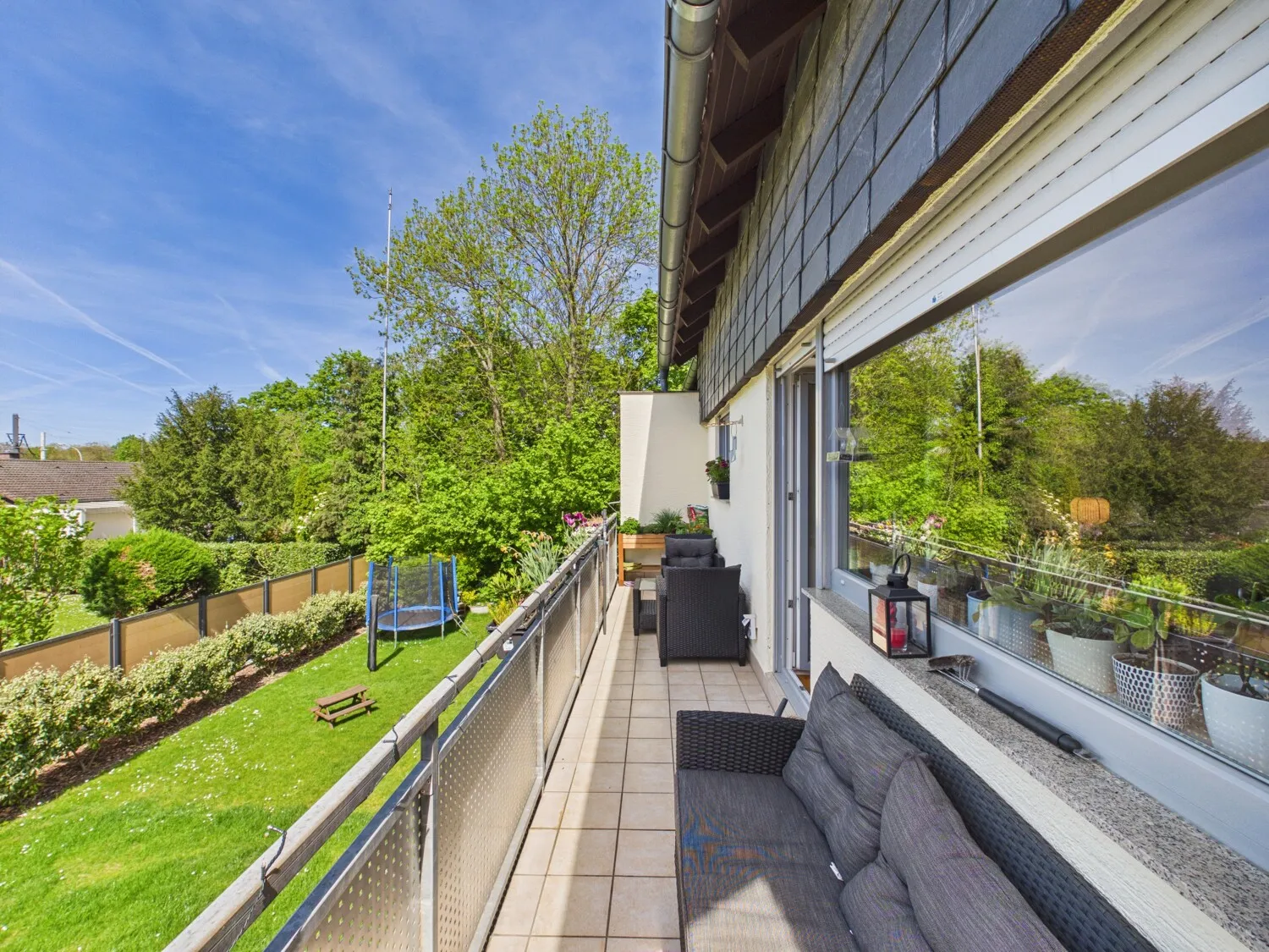 Sonniger Balkon
