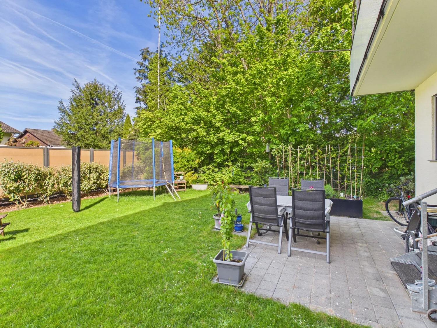 Schönes Gartenabteil
