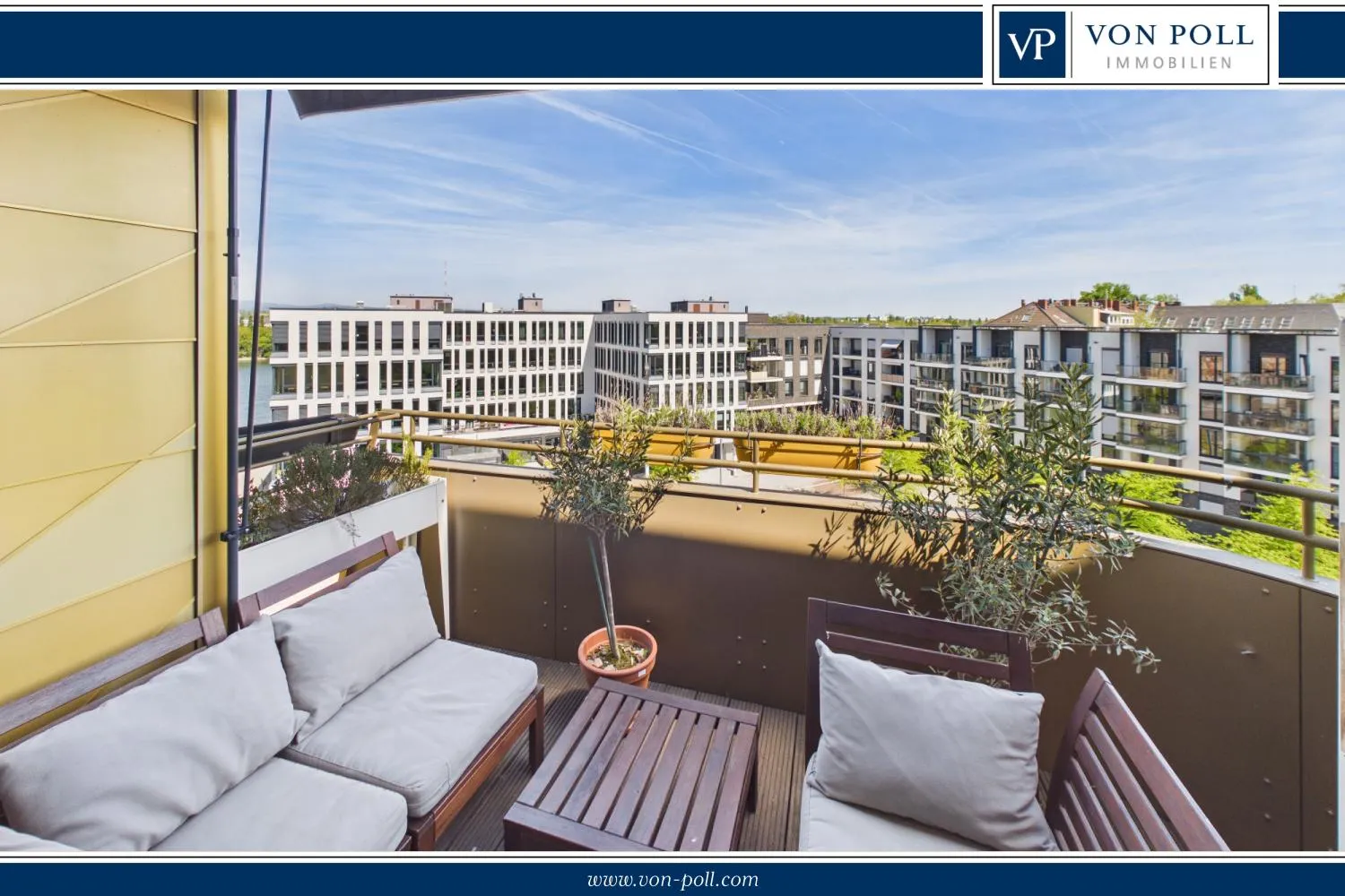 Exklusive 3-Zimmer-Wohnung im Mainzer Zollhafen mit Rheinblick - Foto 2