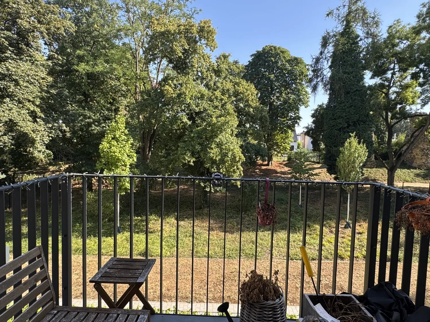 Balkon mit Blick ins Grüne