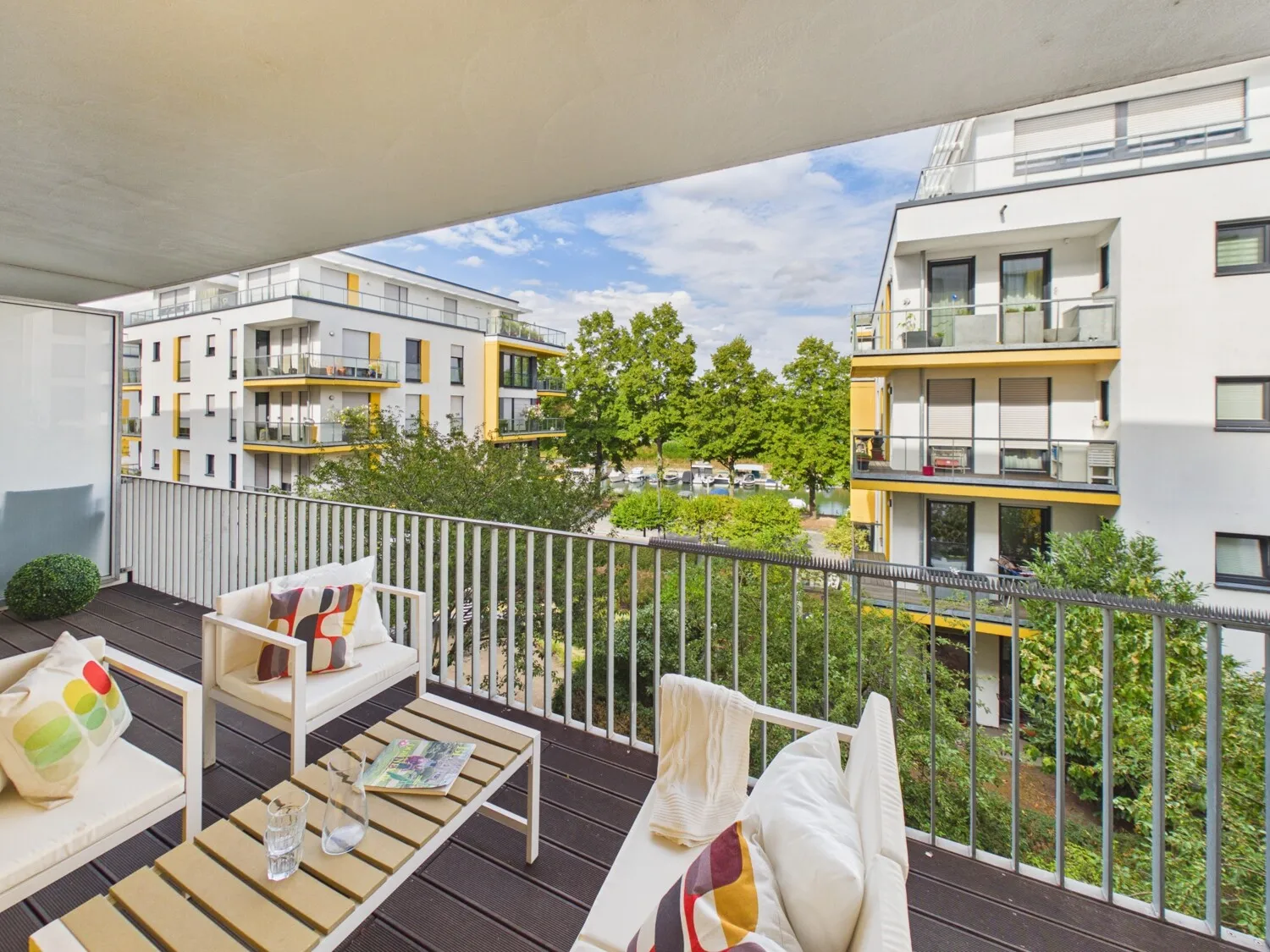 einladender Balkon