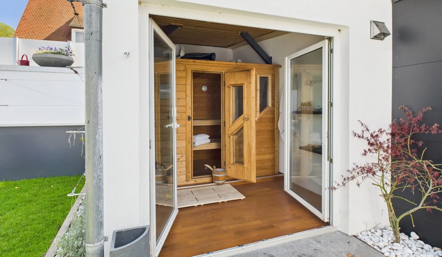 direktem Zugang zur Sauna