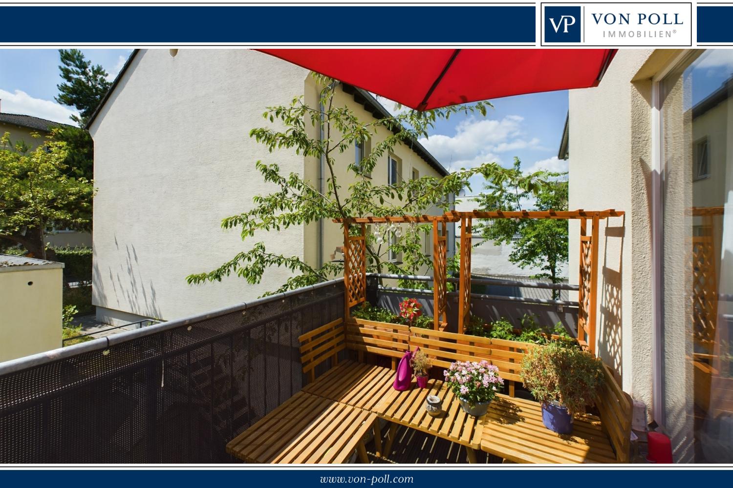 Sonnenverwöhnter Balkon