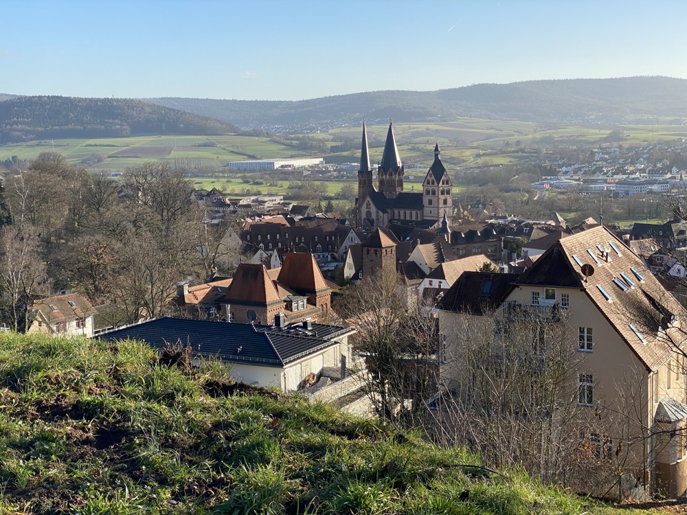 Blick auf die Altstadt von Gelnhausen