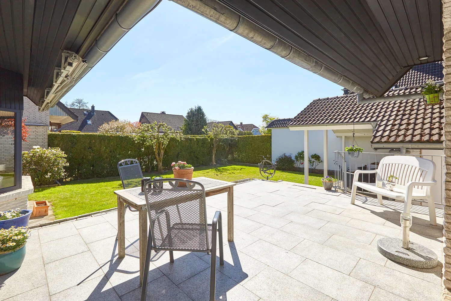 Eingerahmte Terrasse